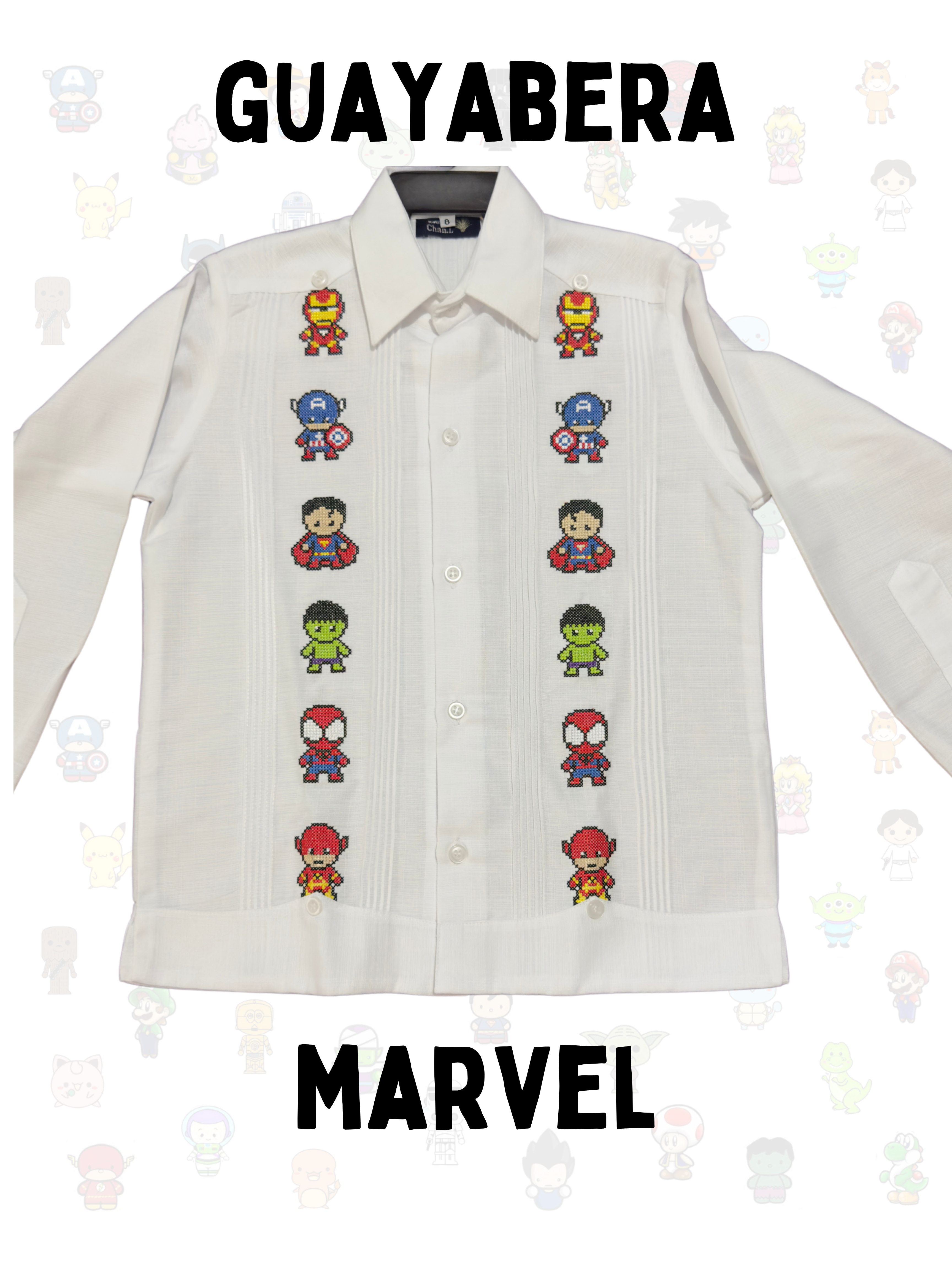 Guayabera Superheroes Marvel & DC